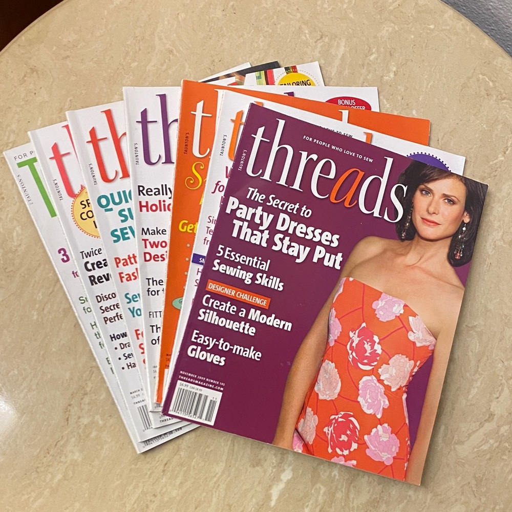 Bundle of 7 Threads Sewing Magazine